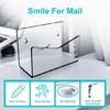 Acrylic Envelope Container Mail Organizer Wall Mounted Letter Sorter for Offices