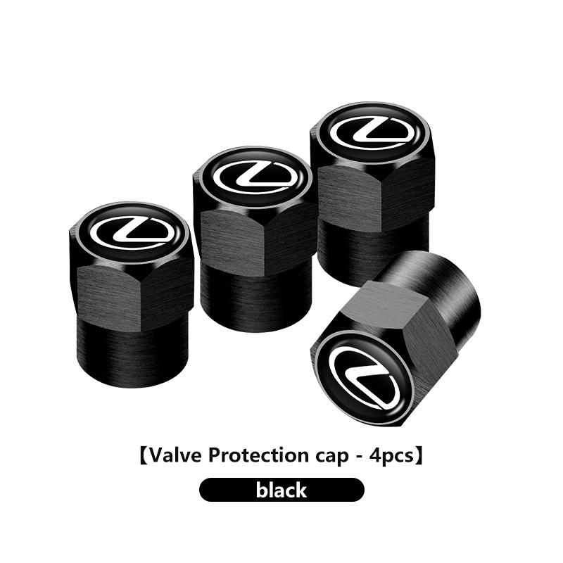 For Lexus 4Pcs Car Wheel Tire Valve Cap Protection Cover Auto Accessories CT ES GS NX IS250 RX350 IS200 LX570 UX250h CT200h AFT1