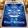 Flannel BlanketQueens Park Rangers FC Custom Name Text Personalized Soft Warm Throw Blanket Home Decor Gift