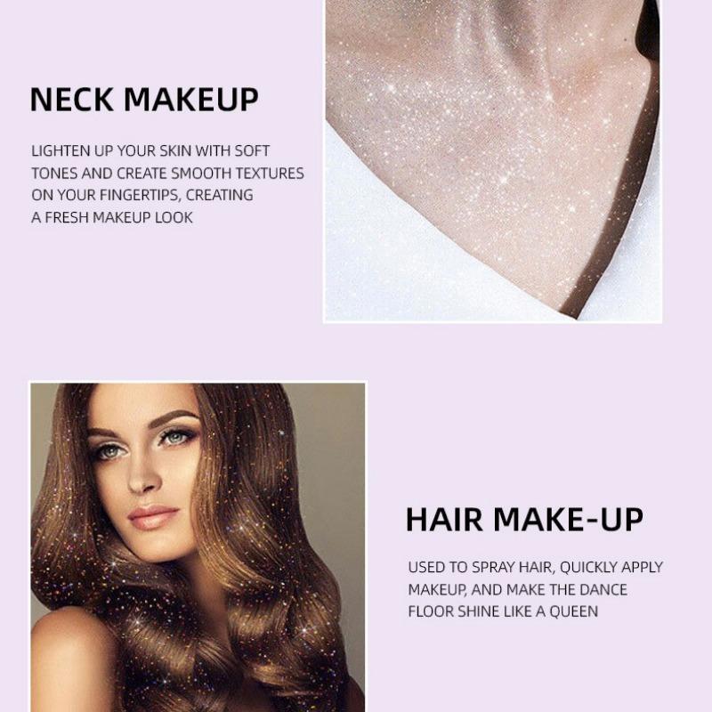 YURI CHIKA Spray Brightening Glitter Spray Body Fragrance Powder Highlight Spray Powder Body Spray