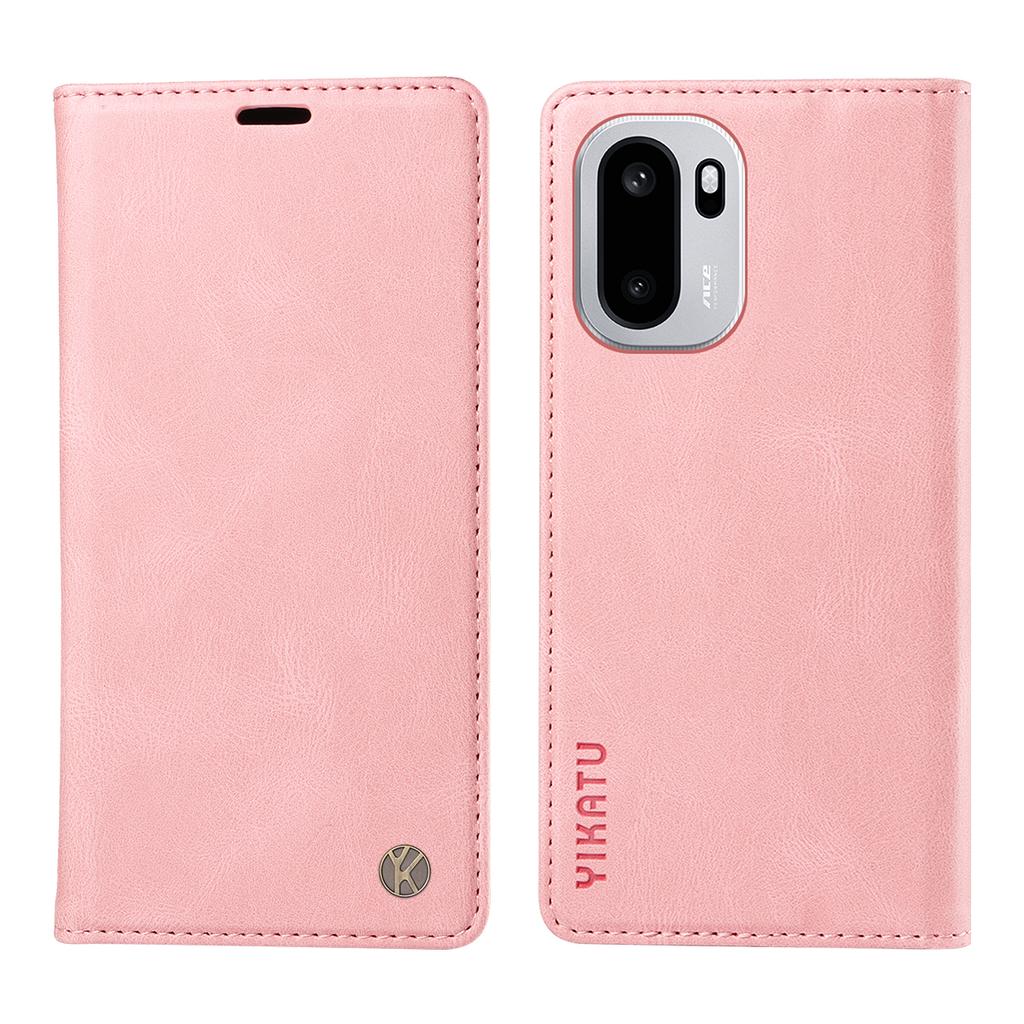 For OnePlus 15R 5G/Ace 6T 5G/Ace 6 5G Leather Cover YIKATU YK-004 Skin-Touch Wallet Phone Cases