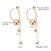 Korean Fashion Long Geometric Circle Earrings For Women  Jewelry Female Earring Gift Party Wedding Rose Gold Drop Earrings