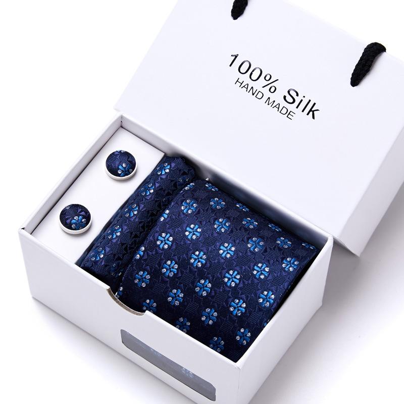 New Men'S Tie Set Gift Box 5-Piece Set Group Tie Business Dress Tie
