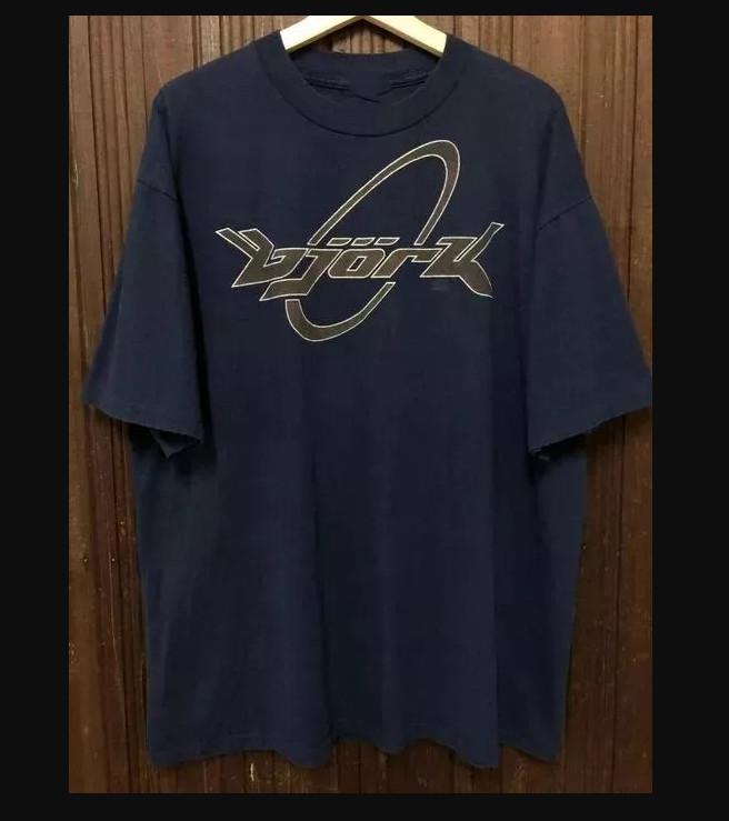 90s Bjork Debut Logo Black Short Sleeve Cotton Unisex T-shirt size S-5XL M