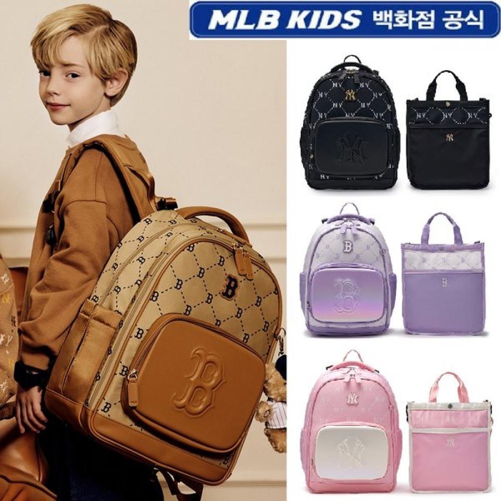 Mlb Kids Monogram Backpack Set  4 Colors  25ss Pink/F