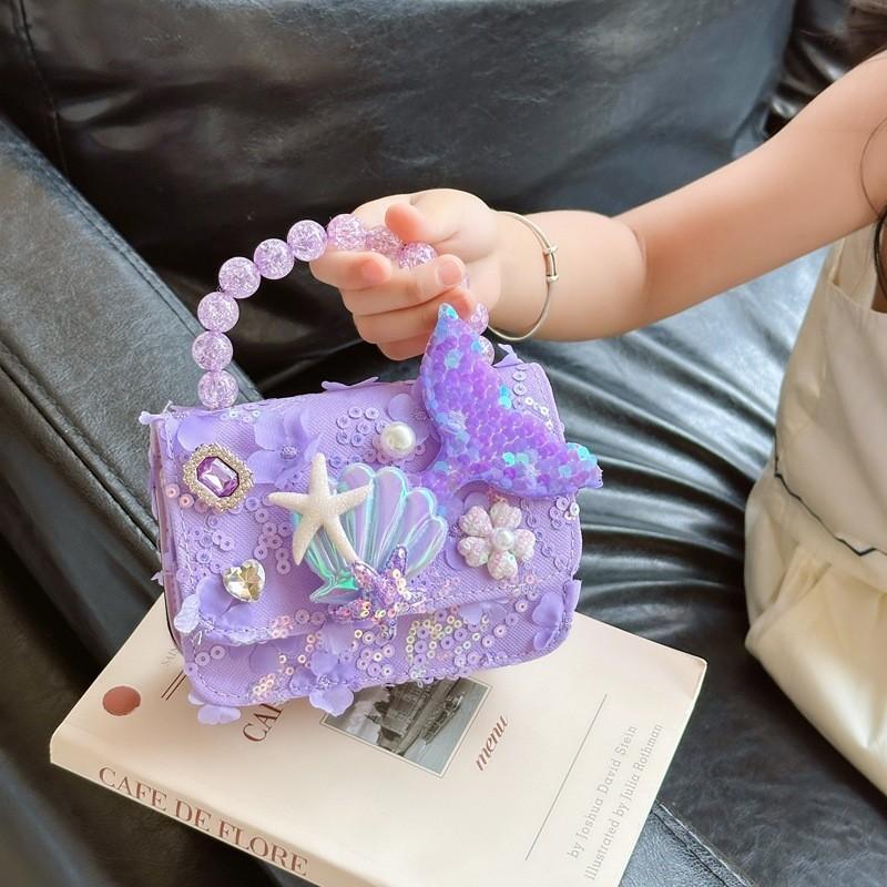 Cute Cartoon Pearl Crossbody Bag 2024 Summer Mini Pu Shoulder Bag For Girls