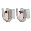 2Pcs Wall Mounted Slippers Rack Strong Plastic Space Saving Waterproof Slippers Hanger for Home Bathroom Salon