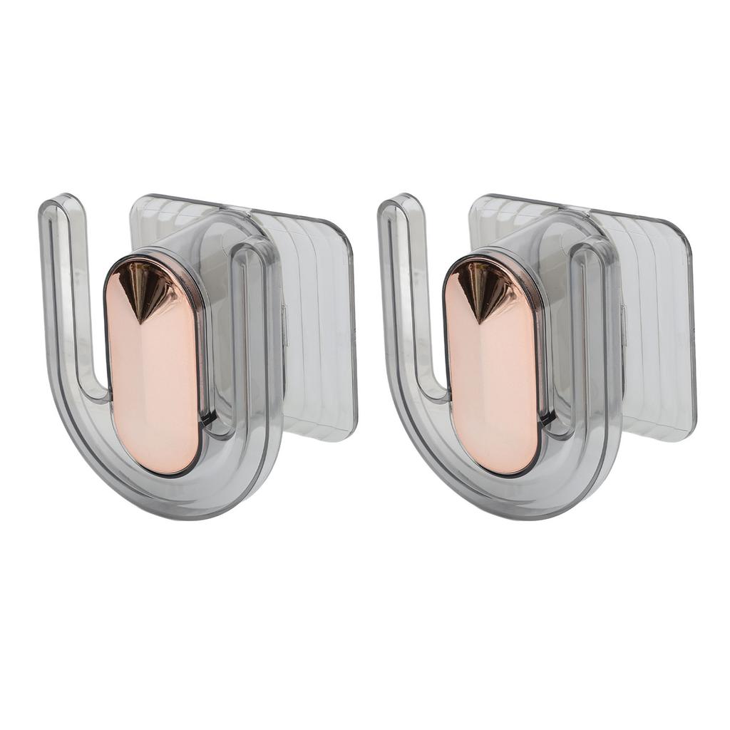 2Pcs Wall Mounted Slippers Rack Strong Plastic Space Saving Waterproof Slippers Hanger for Home Bathroom Salon