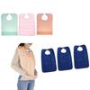 Waterproof Eating Bibs Towel Material Adult Dining Clothing Protector Reusable Patient Bibs for Elderly Mealtime Care
