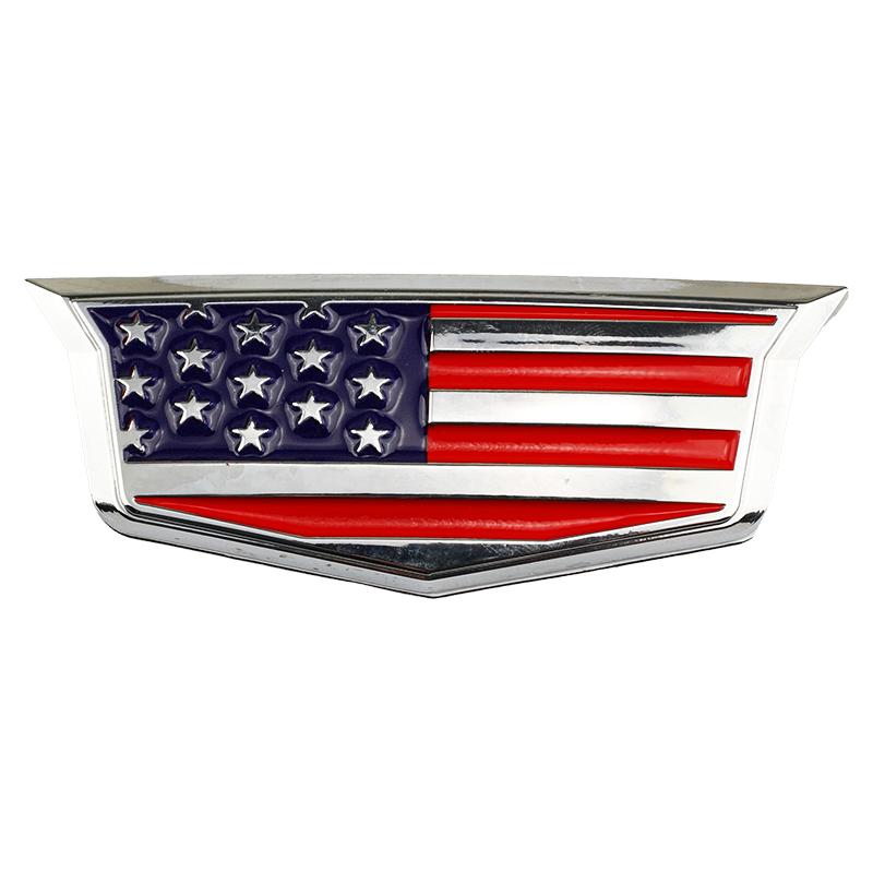 

Car Badge Premium Metal Cadillac American Flag Shield Side Emblem for CT4 CT5 XT4 XT5 XT6 ATS CTS XTS Auto Decoration (6 Styles)