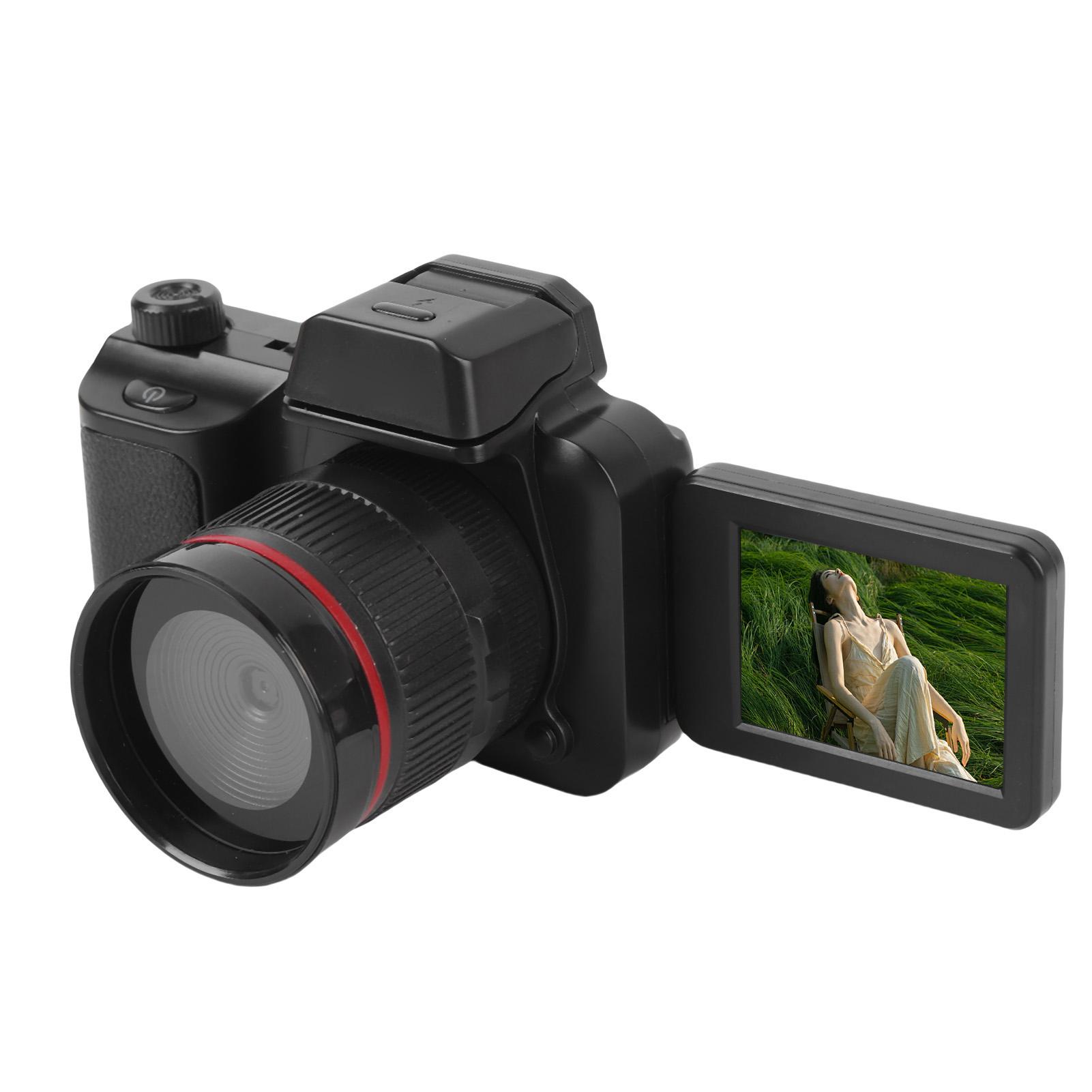 

4K Digital Camera with 180° Flip Screen 2.2 Inch LED Fill Light HD Compact Travel Video Camera for