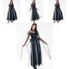 Elegant Vampire Bride Costume For Women Featuring Comfortable Long Skirt For Role Play