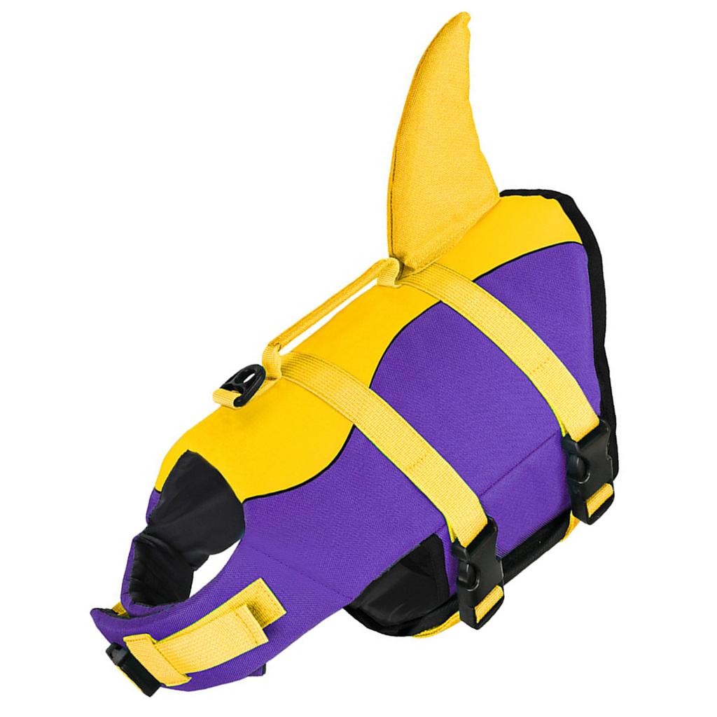 Adjustable Dog Swimming Life Preservers with High Buoyancy Swim Vest Flotation Device Swimsuit Rescuing Handle