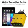 6 Ports USB Charger Fast Charging Mobile Phone Charger Adapter For iPhone Samsung Xiaomi QC 3.0 EU/US/KR/UK Fast Charge Plug