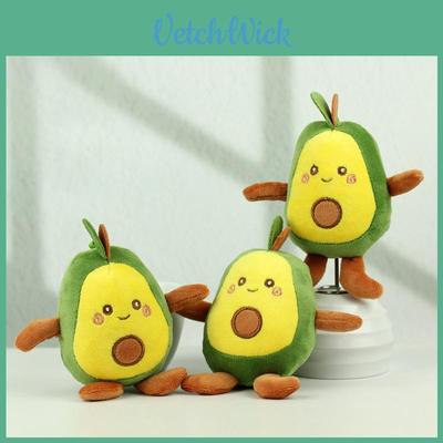 Charming Four-inch Avocado Stuffed Toy Keychain Ideal For Kids Backpack Accessories