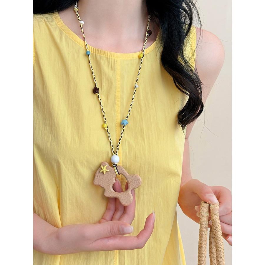 Cartoon Love Bear Elephant Pendant Necklace Sweet Niche Versatile Collarbone Chain Fashion Dopamine Personality Jewelry