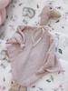 Handmade muslin goose cuddly toy (powder pink)