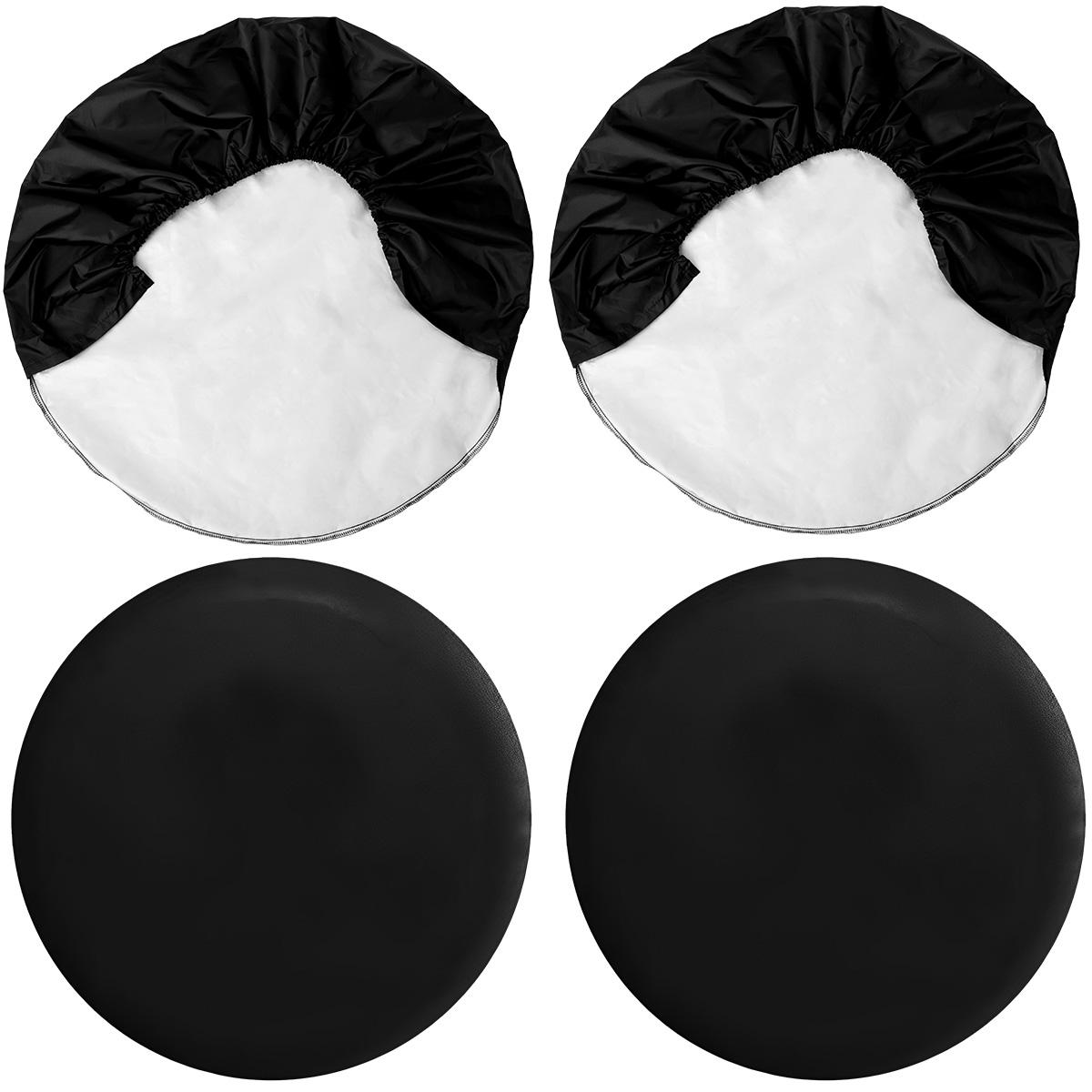 

4 шт. чехлы для шин, водонепроницаемые сумки для хранения шин, пылезащитные сумки для хранения запасных автомобильных шин, переносные чехлы для защиты колес чёрный