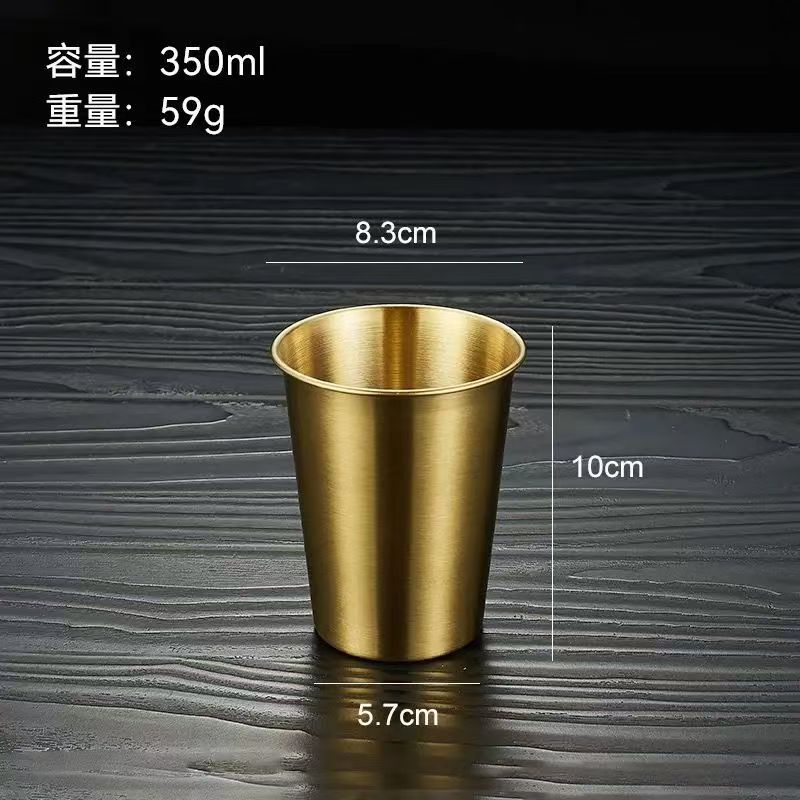 304 Stainless Steel Beer Cup,350/400/500ml Coffee Mug Drop Resistant Outdoor Restaurant Beverage Cups, Bar Wine Accessories Gift
