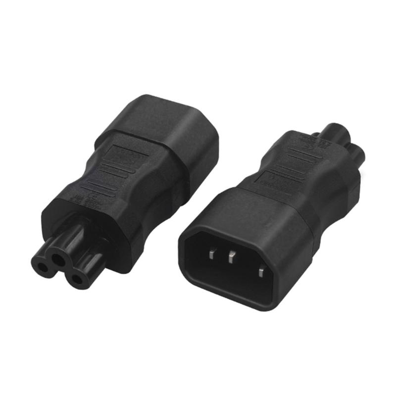 Portable Male To Female C14 To C13 Adapter C14 To C15/C14 To C5/C14 To C7 Power Cable Adapter Transfer Plugs ABS-made