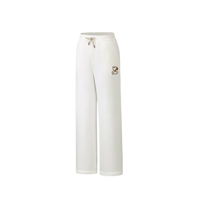 Casual Loose Mid Waist Printed Knit Sports Pants Women Bottoms 162548301N-1