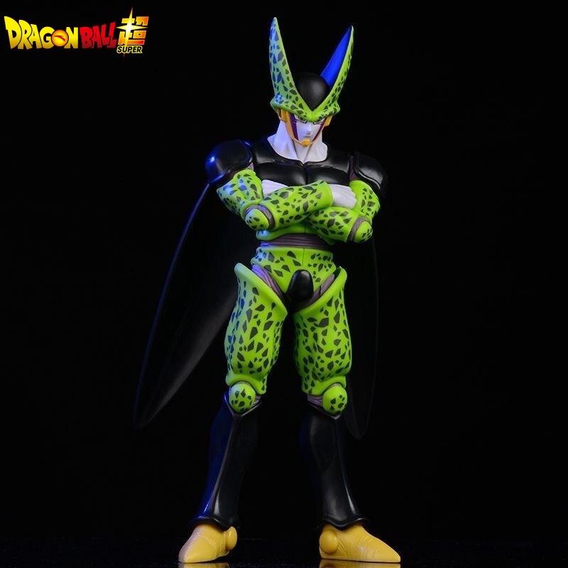 Figura Anime Hot Dragon Ball Z Cell Action Figures Forma Definitiva Dbz Super Saiyan Modello Bambole Giocattoli per Bambini da Collezione