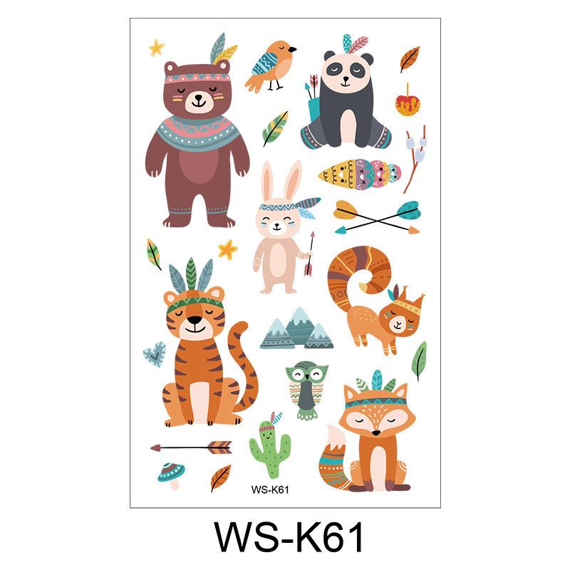 Cross Border Children's Cartoon Tattoo Stickers Space Dinosaur Boy Girl Cute Temporary Waterproof