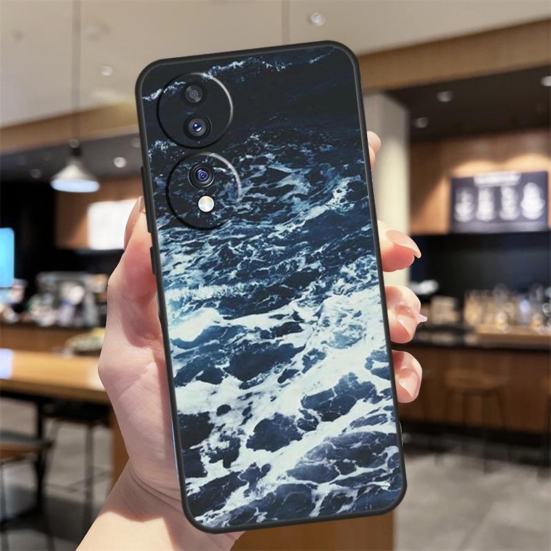 Blue Ocean Waves Sea Case For Honor Magic 8 6 7 Pro Honor 400 200 70 90 Lite X8b X8c X9a X9b X9c X9d Win RT Cover