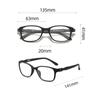 NEW Pochromic Reading Glasses Fashion Retro Square Frame Finished Presbyopia Eyeglasses Unisex Anti-UV Sunglasses Diopter