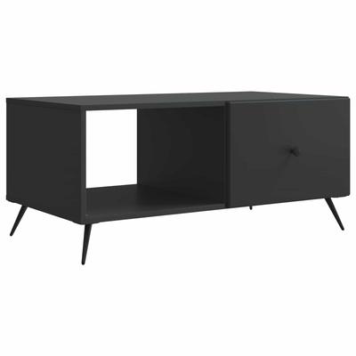 Coffee Table Black 90 X 50 X 40 Cm Engineered Wood