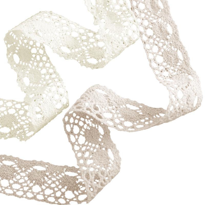 Create Stunning Decorations with 10/90/180 Meters of Cotton Lace Trim, Perfect for Curtains, Tablecloths and Sofa Cushions