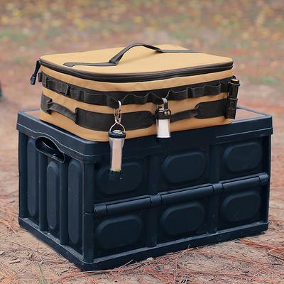 15L Tactical Camping Storage Bag Large Capacity Cooker Storage Bag Oxford Cloth Picnic Organizer Box for Camping Hiking Travel