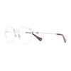 Side Letter Engraving Lightweight Alloy Oval Optical Glasses Unisex Couple Style Gold