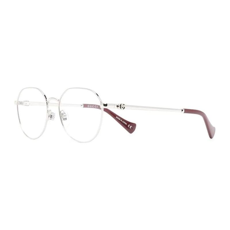 Gucci Side letter engraving lightweight alloy oval optical glasses unisex couple style gold