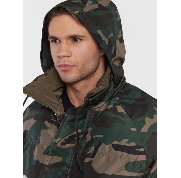 Winter Jacket Zadig&Voltaire Bristol Technical Poly WMOW00331, Green, Loose Fit