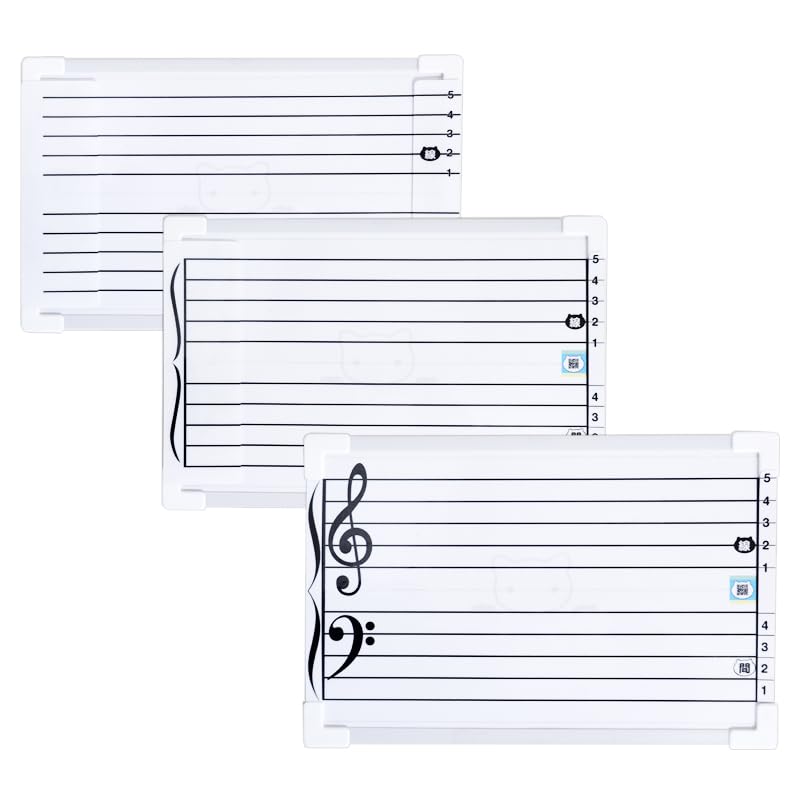 Staff Notation W300mm X H200mm Wall Staff Notation Staff Board Musical Note Magnet Magnet Beginner Musical Teaching Materials Whiteboard/Mini / /