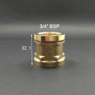 1/8" 1/4" 3/8" 1/2" 3/4" 1" BSPP Femmina Ottone Accoppiatore Riduttore Uguale Raccordo Tubo Connettore Adattatore Acqua Carburante Gas Olio