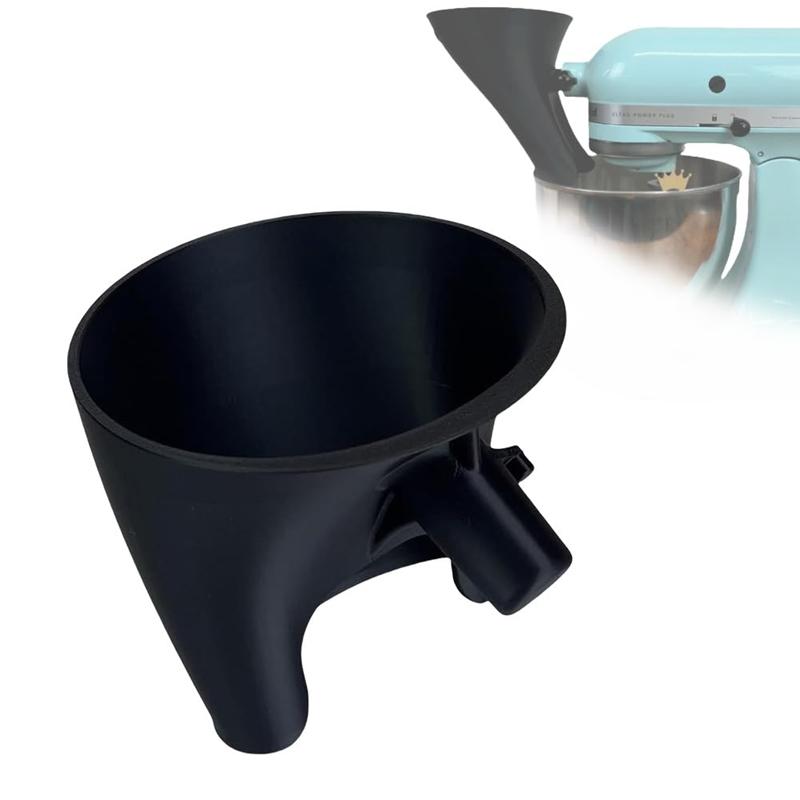 Funnel for Kitchen Aid  Easy Pouring Design Prevents Spills and Messes Enables Guided Pouring for Both Flour and Egg Liquid