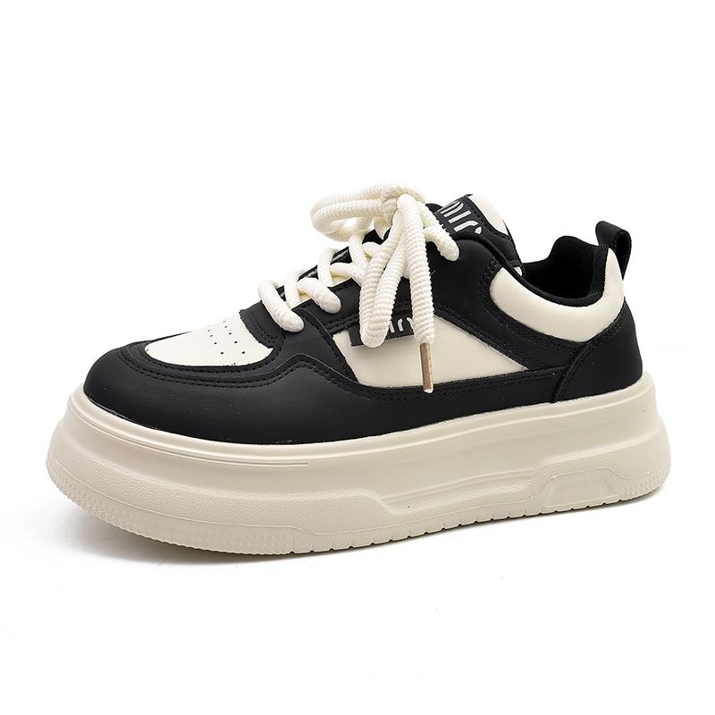 

2026 Spring Autumn Comfortable Large-size Walking Shoes for Women Fashion New Round Toe Breathable Sexy Non-slip Casual Sneakers 40 чорний