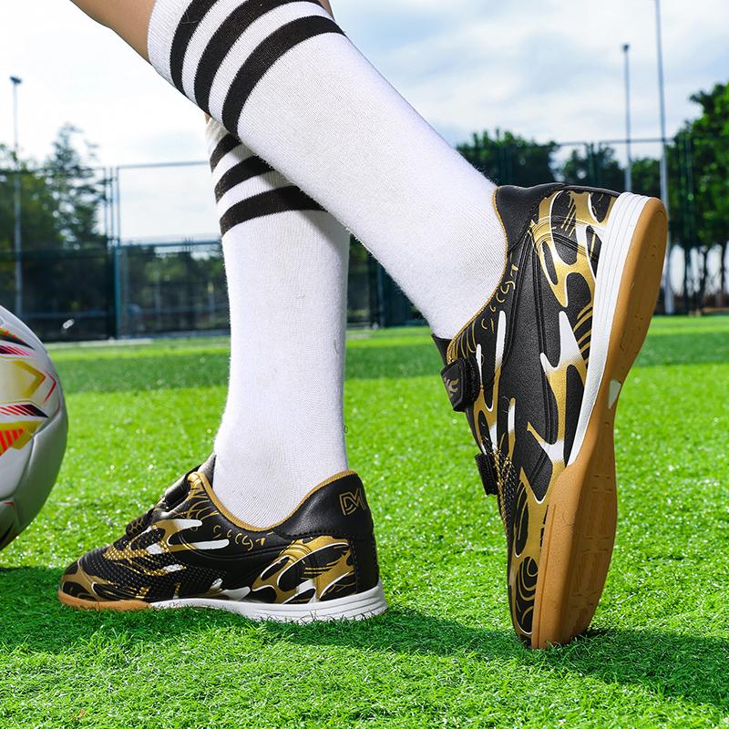 Chłopięce buty piłkarskie gumowa miękka podeszwa dziecięce profesjonalne buty piłkarskie treningowe na sztuczną murawę dla dziewcząt