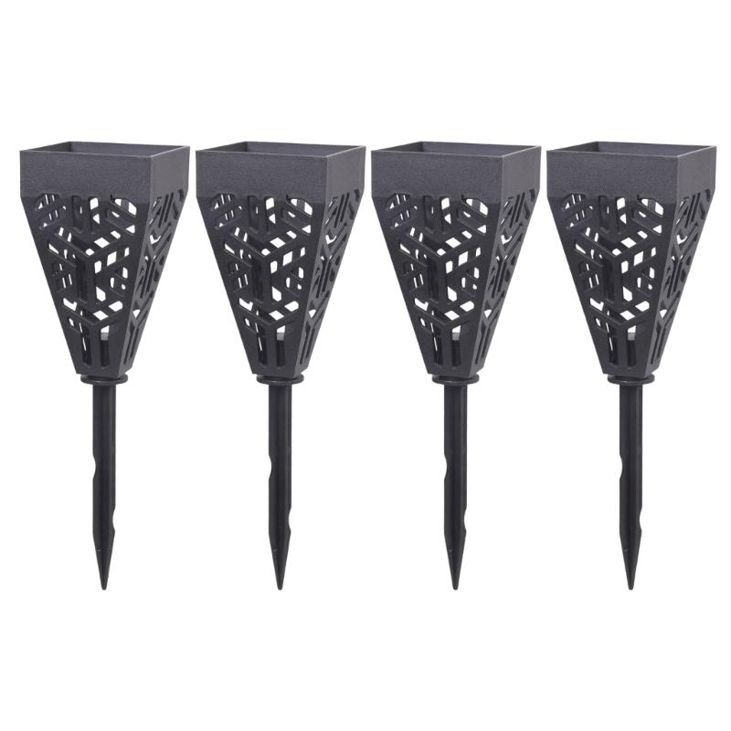 Cemetery Vase Decorative Plastic Cone Shaped for Lawn and Graveyard with Drainage Hole Grave Decoration