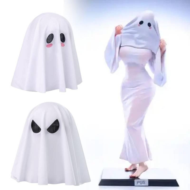 Girl Costume Ghost Double Sided Headwear Cosplay Halloween Performance Stage