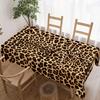 Leopard Print Rectangle Table Cloth for Table Decor Kitchen Dining Waterproof Reusable Tablecloth for Tables Dining Room