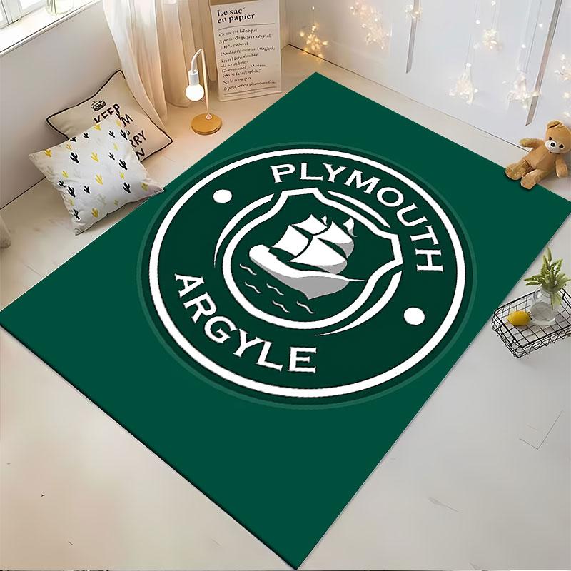 Plymouth Argyle Logo Carpet suitable as a non-slip mat for the living room or bedroom sofa