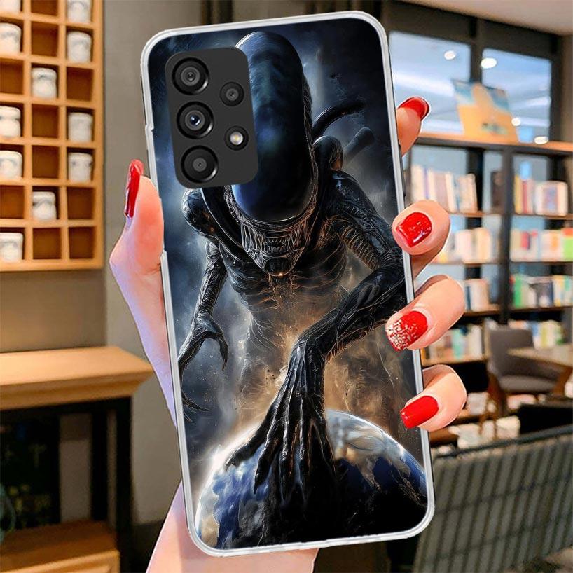 Cool A-Alien X-Xenomorph Phone Case For Samsung Galaxy A12 A22 A32 A52 A72 A02S Phone Case Note 20 Ultra 10 S10 Plus A51 A71 A50