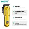 Metal Body Hair Salon LCD Digital Display Hair Clipper Home Men's Electric Hair Clipper Shaving Hair Clipper Life Upgrade Large Capacity Battery
