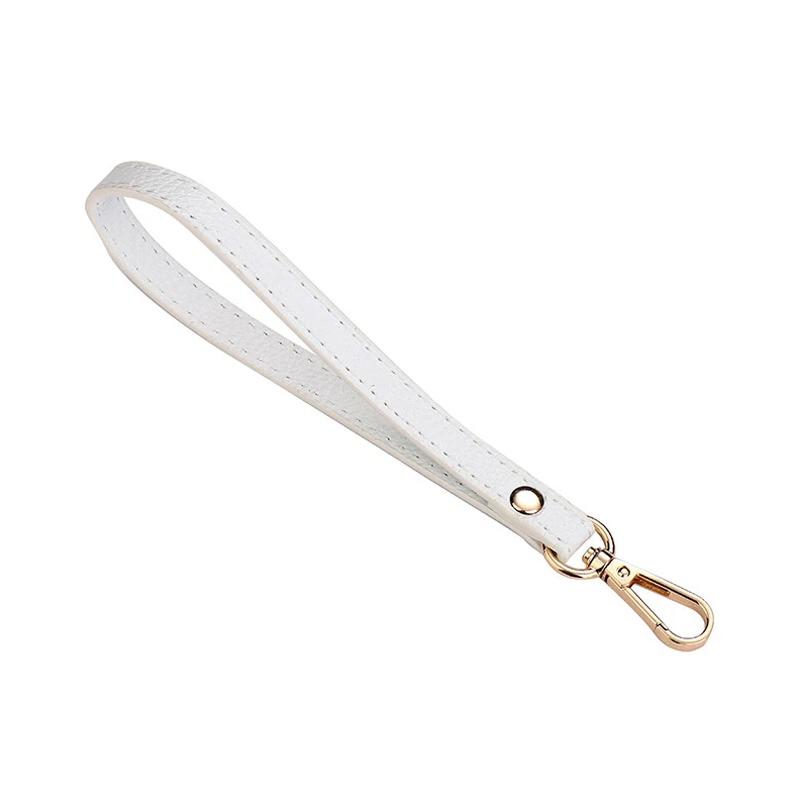

1 шт. Запасной ремешок-ручка из искусственной кожи без рук для кошелька, сумки DIY, браслет на запястье для кошелька 1PCS белый