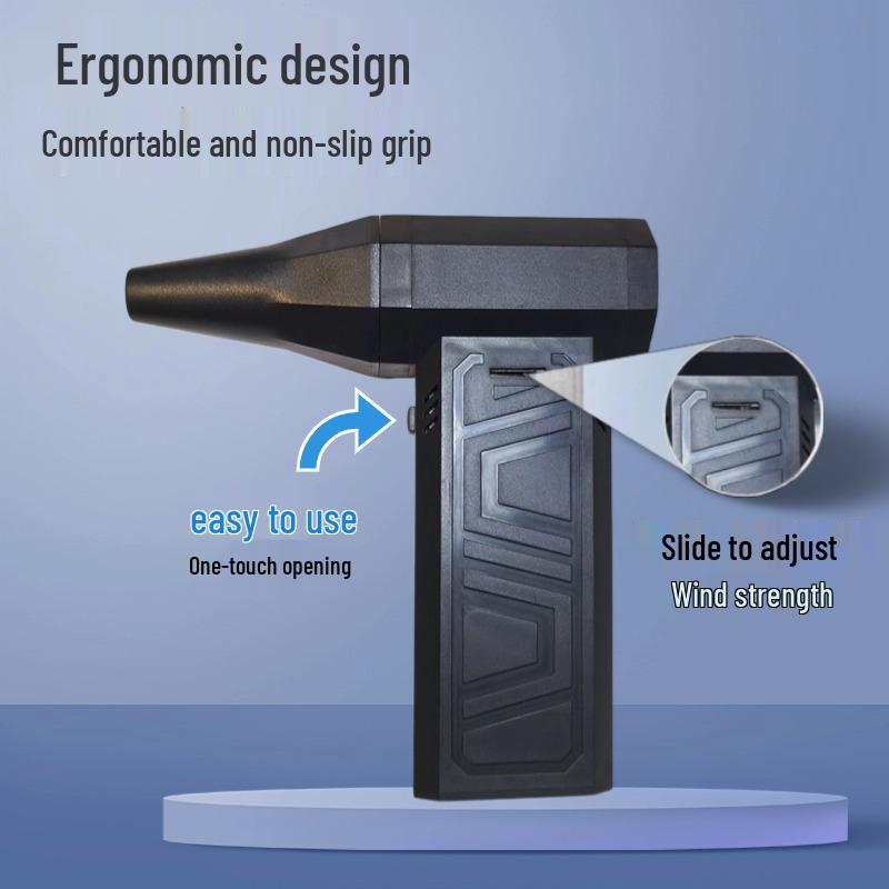 High-Speed Wireless Mini Turbine Vacuum Cleaner - 130,000 RPM Blower