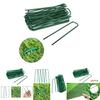 Heavy Duty Green Galvanised Turf Nails Steel Ushaped Garden Ground Pegs For Lawn And Garden Cover Fixing