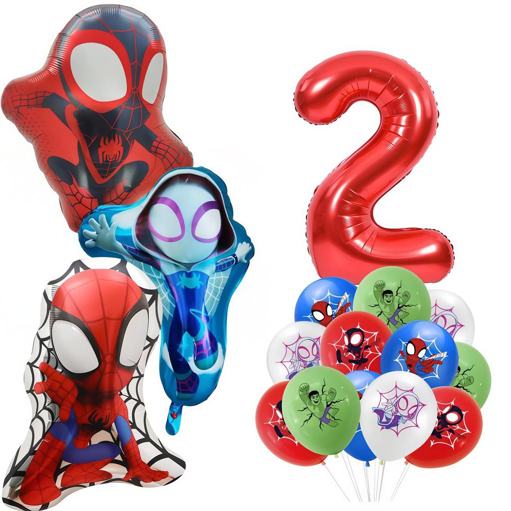 Spider Hero Birthday Party Decoration Plate Cup Banner Balloon Superhero Party Favors Baby Shower Decor Birthday Supplies Gift
